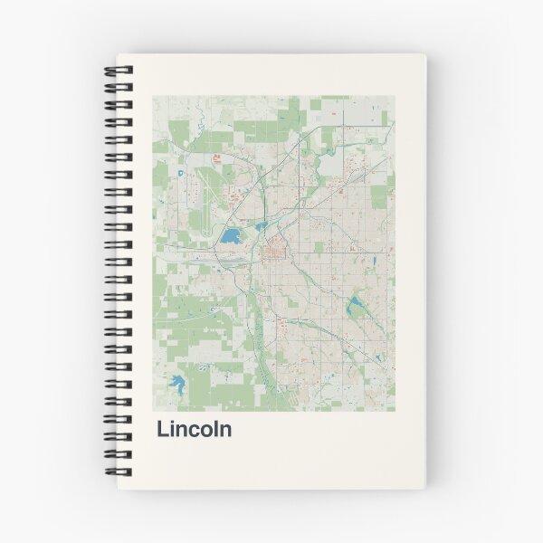 Item preview, Lincoln Minimalistic Map Art designed and sold by MapsNerd.
