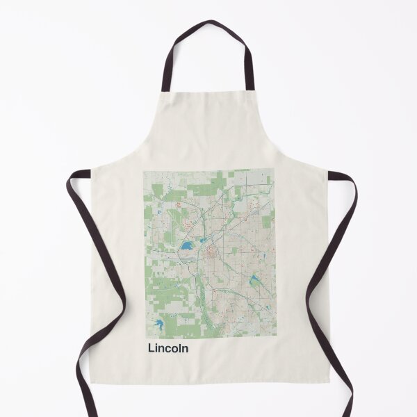 Item preview, Lincoln Minimalistic Map Art designed and sold by MapsNerd.