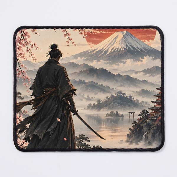Item preview, Japanese Samurai Sunset – Mount Fuji & Red Sun designed and sold by Sed94.
