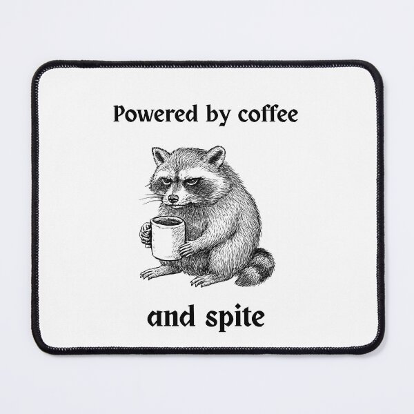 Item preview, Powered by coffee and spite designed and sold by Caction.