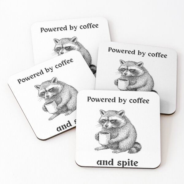 Item preview, Powered by coffee and spite designed and sold by Caction.