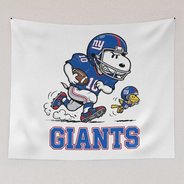Item preview, Snoopy And Woodstock New York Football Action Fan designed and sold by DamianRoy88.