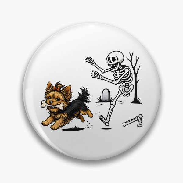 Item preview, Funny Skeleton Chasing Dog designed and sold by hannartbaker.