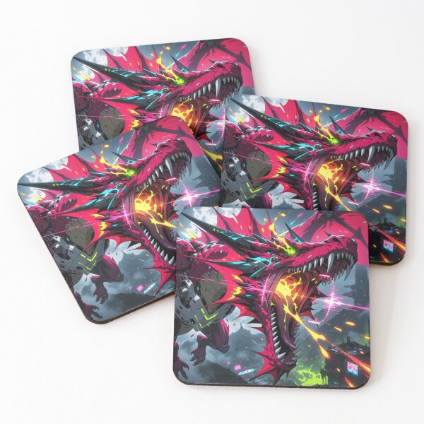 Item preview, Cyber Crimson Flight in the Neon Night (V2) designed and sold by SabaMirzique.