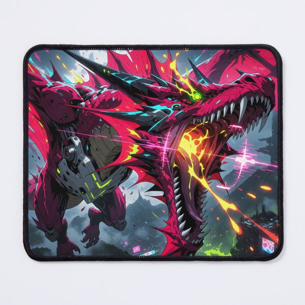 Item preview, Cyber Crimson Flight in the Neon Night (V2) designed and sold by SabaMirzique.