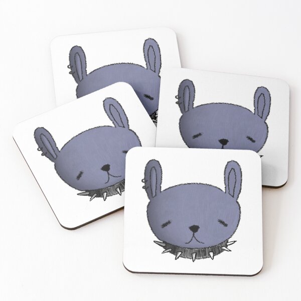 Item preview, Goth Bunny Pastel Grunge Spiked Collar Art designed and sold by BitDoodle.