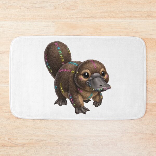 Item preview, Neon Stitch Platypus: The Wildest Plush You'll Ever Patch designed and sold by MK-WOOD.
