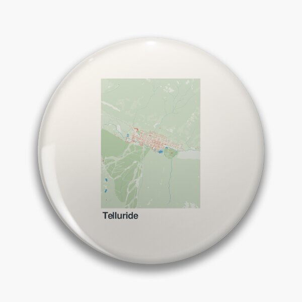 Item preview, Telluride Minimalistic Map Art designed and sold by MapsNerd.