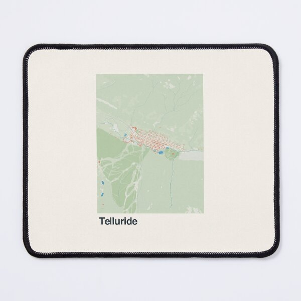 Item preview, Telluride Minimalistic Map Art designed and sold by MapsNerd.