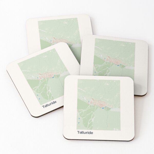Item preview, Telluride Minimalistic Map Art designed and sold by MapsNerd.
