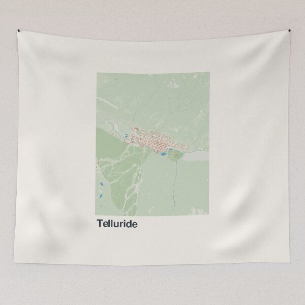 Item preview, Telluride Minimalistic Map Art designed and sold by MapsNerd.