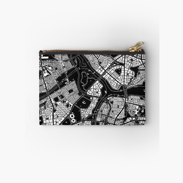 Item preview, Hand drawn city map white on black designed and sold by The Imperfect City.