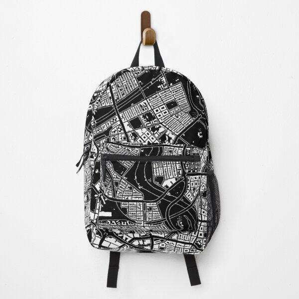 Item preview, Hand drawn city map white on black designed and sold by The Imperfect City.