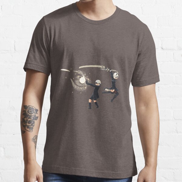 Nier Automata 2B & 9S Pixel Art Essential T-Shirt