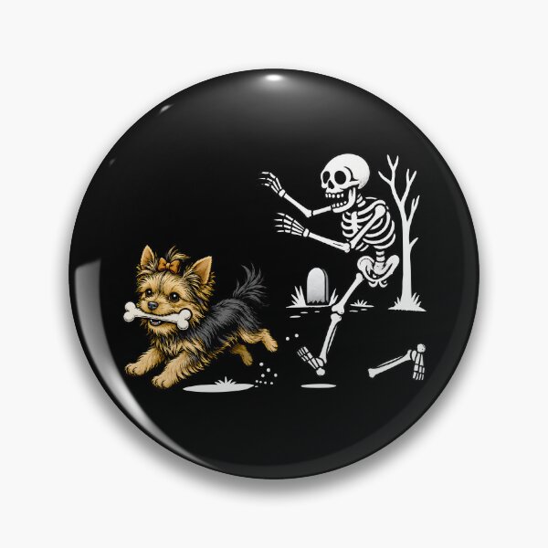 Item preview, Funny Skeleton Chasing Dog designed and sold by hannartbaker.