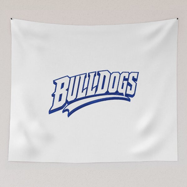 Item preview, Bulldogs Sporty Blue White Varsity Style  designed and sold by MariaLoga71766.