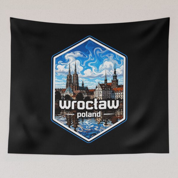 Item preview, Wroclaw City Poland Trippy Art designed and sold by TomFrontierArt.