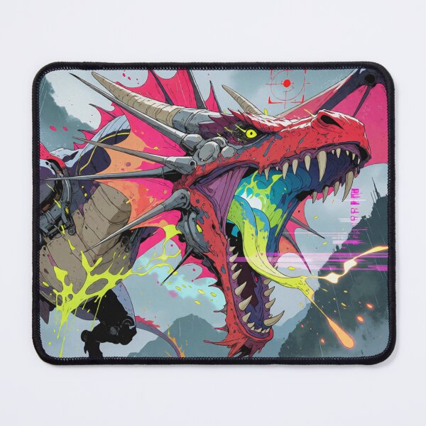 Item preview, Cyber Crimson Flight in the Neon Night (V4) designed and sold by SabaMirzique.