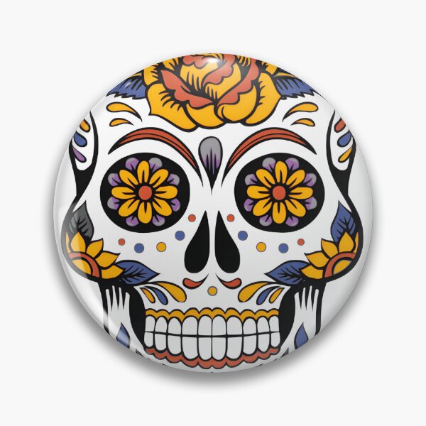 Item preview, Spooky Floral Skull Halloween Gothic Art | ⭐⭐⭐⭐⭐ Best Seller designed and sold by jameswalker202.