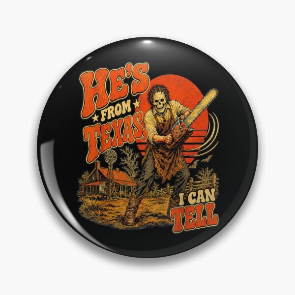 Item preview, Hes From Texas I Can Tell Chainsaw Horror Halloween designed and sold by Arens ★★★★★.