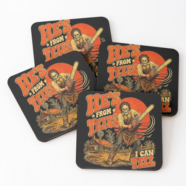 Item preview, Hes From Texas I Can Tell Chainsaw Horror Halloween designed and sold by Arens ★★★★★.