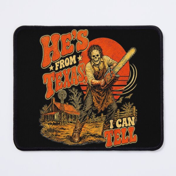 Item preview, Hes From Texas I Can Tell Chainsaw Horror Halloween designed and sold by Arens ★★★★★.
