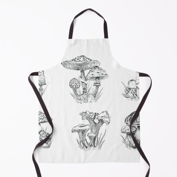 Item preview, Six Realistic Mushrooms – Botanical Pencil Art designed and sold by SaskiaFranken.