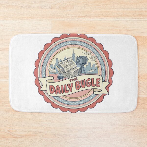 Item preview, The Daily Bugle Vintage Newspaper New York Retro Souvenir Badge designed and sold by Fandom Universe.
