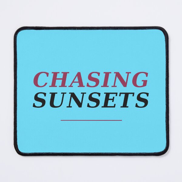 Item preview, Chasing Sunsets Elegant Typography Graphic T-Shirt Design designed and sold by BiniClicks.