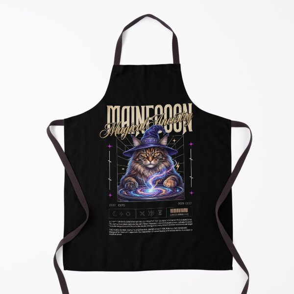 Item preview, Maine Coon Wizard Magical Ancestry Streetwear designed and sold by Ada’s Mystic Atelier .