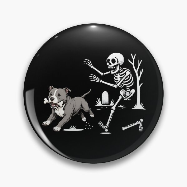 Item preview, Funny Skeleton Chasing Dog designed and sold by hannartbaker.