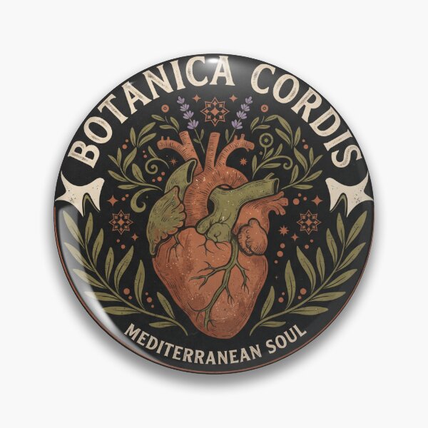 Item preview, Botanica Cordis - Mediterranean Soul Anatomical Heart Vintage Art Print & Apparel designed and sold by Italy-Shop.