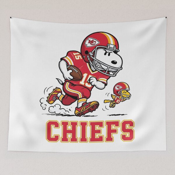 Item preview, Snoopy And Woodstock Kansas City Football Action Fan designed and sold by DamianRoy88.