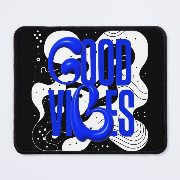 Item preview, Good Vibes Only Abstract T-Shirt, Trippy Y2K Liquid Blue Graphic designed and sold by baretyas.