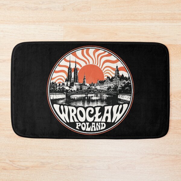 Item preview, Wroclaw City Poland Trippy Art Vintage Travel designed and sold by TomFrontierArt.