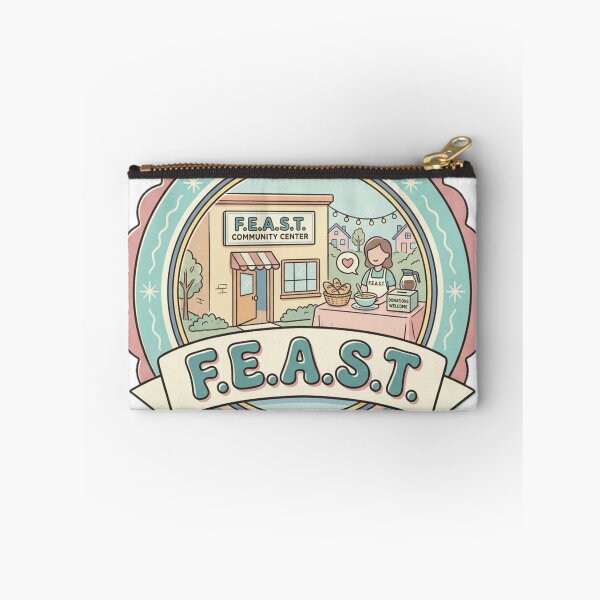 Item preview, F.E.A.S.T. Vintage Community Center New York Retro Souvenir Badge designed and sold by Fandom Universe.