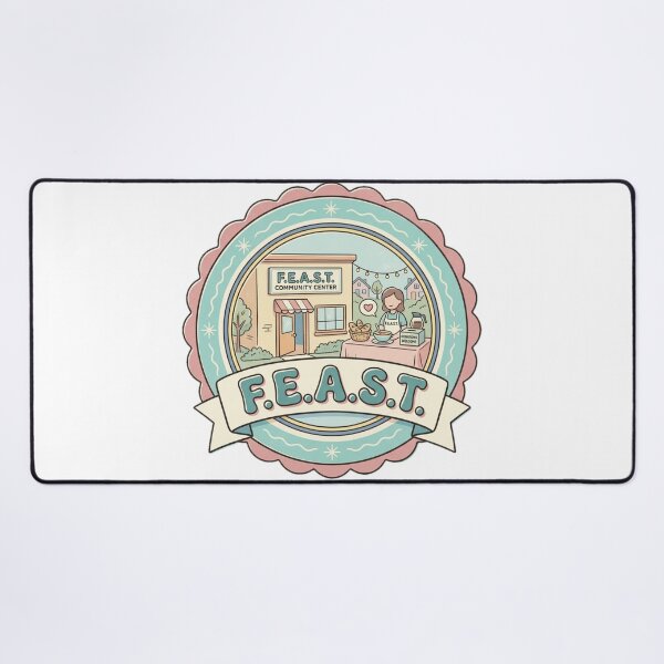 Item preview, F.E.A.S.T. Vintage Community Center New York Retro Souvenir Badge designed and sold by Fandom Universe.