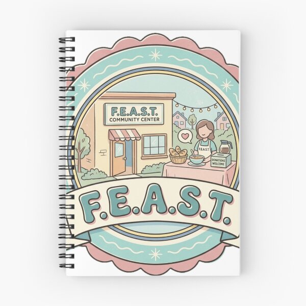 Item preview, F.E.A.S.T. Vintage Community Center New York Retro Souvenir Badge designed and sold by Fandom Universe.