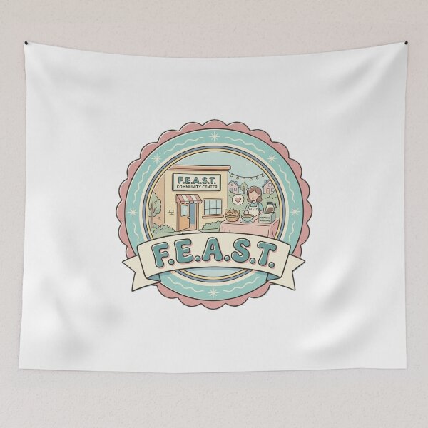 Item preview, F.E.A.S.T. Vintage Community Center New York Retro Souvenir Badge designed and sold by Fandom Universe.