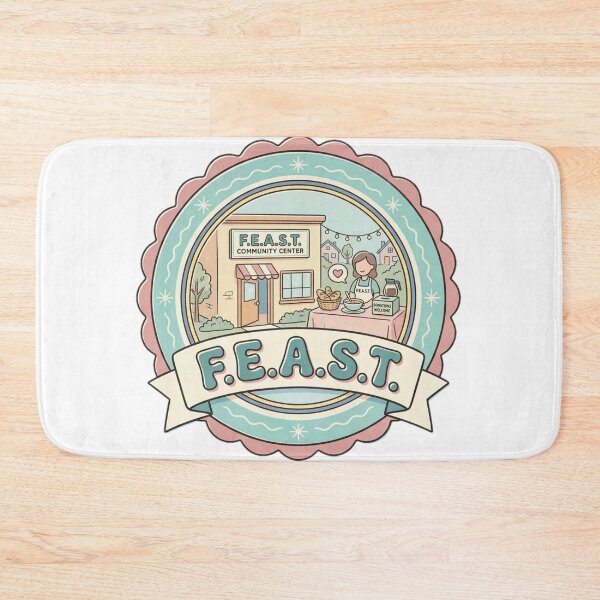 Item preview, F.E.A.S.T. Vintage Community Center New York Retro Souvenir Badge designed and sold by Fandom Universe.