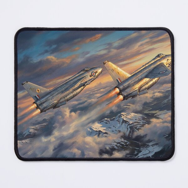 Item preview, Lightning Jets Sunset Formation Illustration designed and sold by Airpower Art.