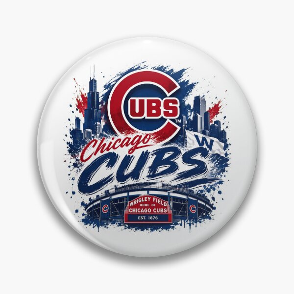 Item preview, Chicago Cubs Wrigley Field Retro Baseball  designed and sold by SarahSanc43018.