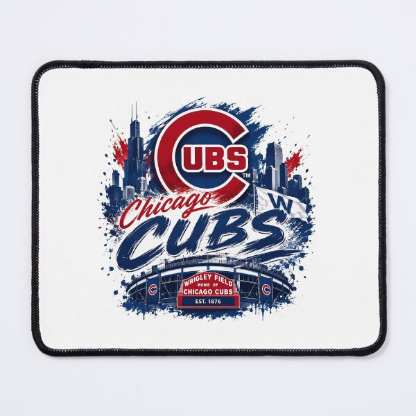 Item preview, Chicago Cubs Wrigley Field Retro Baseball designed and sold by SarahSanc43018.