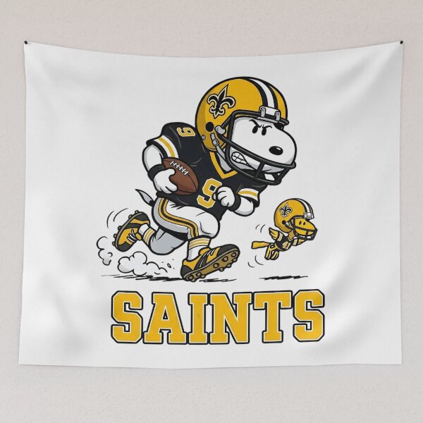 Item preview, Snoopy And Woodstock New Orleans Football Action Fan designed and sold by DamianRoy88.
