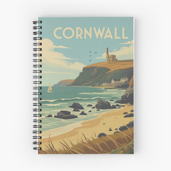 Item preview, Cornwall Original Custom Vintage Poster Wall Art Design Gift Pillow Home Soft Furnishing designed and sold by Cool Robot Bro..