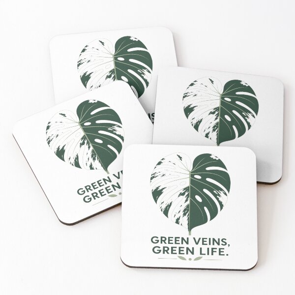 Item preview, Green Veins Green Life Variegated Monstera Art designed and sold by Kaikab007.