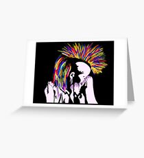 Primarily Punk -Self Portrait Greeting Card
