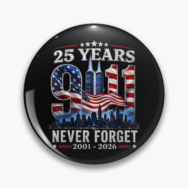 Item preview, 25 Years 9 11 Never Forget 2001 2026 Twin Towers American Flag Memorial Patriotic Fan Apparel designed and sold by slmfams.