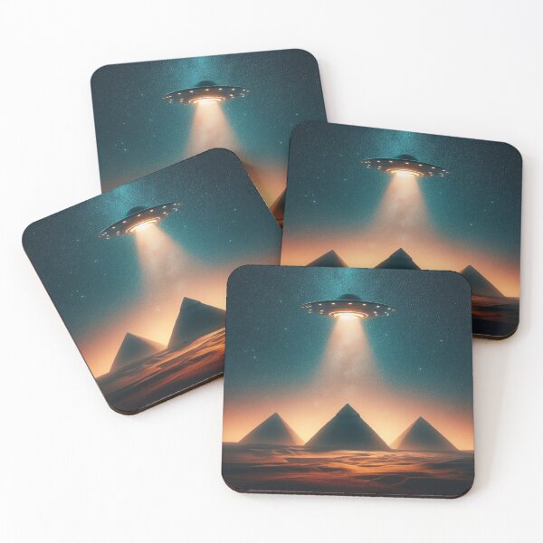 Item preview, UFO over piramids designed and sold by JALNERVION SHOP.