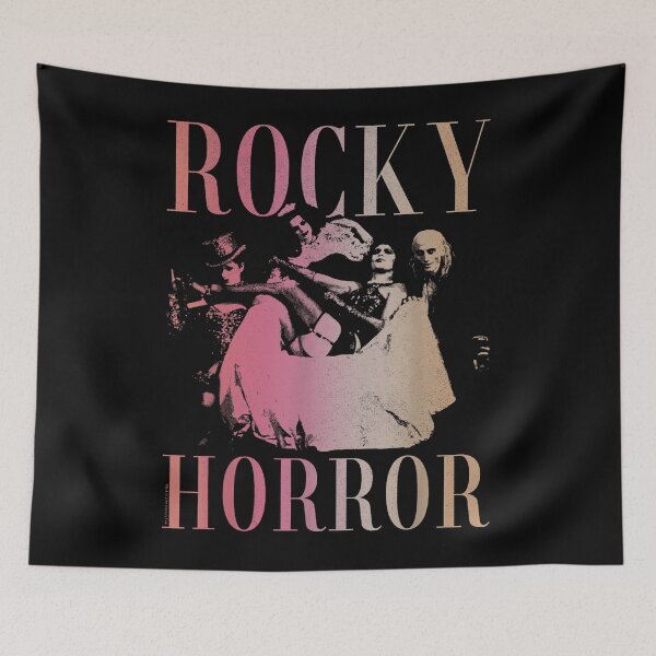 Item preview, Rocky Horror Picture Show Pink Gradient Cast Group Scene Cult Classic Musical Movie Fan Apparel designed and sold by slmfams.